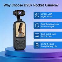 Yeni Cep Kamerası DV Kaydedici 2 inç Ekran HD Video 4K Görüntü Sabitleme Açık Hava Sporları Elde Taşınabilir Çekim