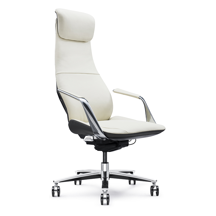 White Leather+Grey PU