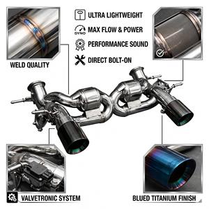 ระบบท่อไอเสียแบบวาล์ว Vortex SS304 สำหรับ Maserati MC20 Cielo 3.0T Nettuno V6 ปี 2021-2025 ชุดแต่งเพิ่มสมรรถนะแบบติดตั้งได้โดยตรง - Product Image 1