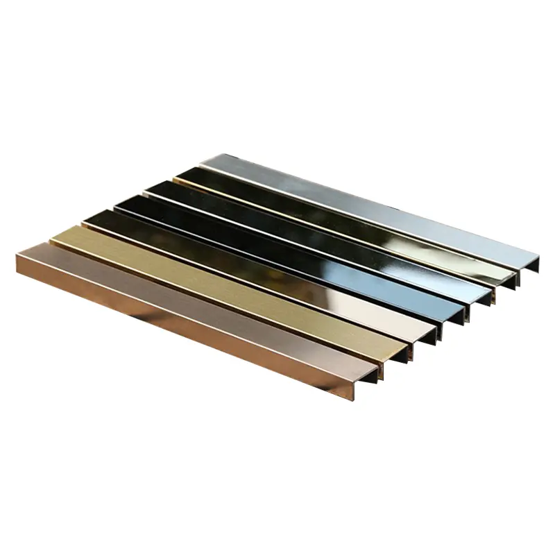 304 stainless steel decorative strip  stainless steel edge strip  U slot  T shaped strip