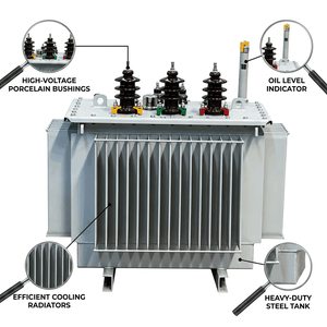 Transformateur de distribution de puissance triphasé immergé dans l'huile Ourjust à économie d'énergie 1500 kVA 380 V Dyn11 - Product Image 4