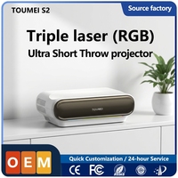 Proyektor Kustom untuk Distributor Produsen Proyektor Laser RGB 1000ANSI Kecerahan Tinggi 0.18 Throw 110% BT.2020 MOQ Kecil