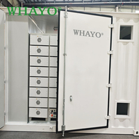 Conteneur de stockage de batteries Whayo Utility Scale 1MWh 2MWh 5MWh, système BESS à refroidissement par air pour la stabilité du réseau et la régulation de la fréquence