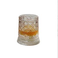 Verre à bière rotatif de luxe haut de gamme en cristal pour usage domestique, style américain