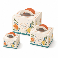 Caja Plegable de Cartón Blanco para Panadería, OEM ODM, Logotipo Personalizado, Ventana Transparente de PET de Grado Alimenticio, Embalaje para Pasteles de 6, 9 y 10 Pulgadas