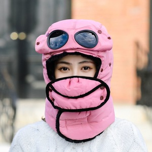 Plush Warmth Windproof Scarf <b>Winter</b> <b>Hats</b> Anti-fog Goggles Bib Leifeng <b>Hat</b> for <b>Men</b> Cheap Unisex Outdoor Cycling Keep Warm <b>Hat</b> - Product Image 2