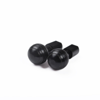 Service d'usinage CNC sur mesure de haute qualité pièces de tournage CNC boulons à vis anodisés noirs en aluminium 6061