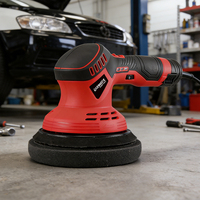 Polisseuse de voiture sans fil 12V DC de 6 pouces avec plateau de support de 150 mm, outil électrique de 60W pour le cirage, le polissage et le lustrage de voitures