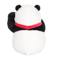 Peluche Panda Assis Adorable avec Collier à Clochette, Animal en Peluche Doux, Poupée Panda Kawaii, Coussin, Cadeau d'Anniversaire pour Enfants, Décoration Maison