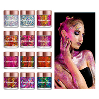 Offre Spéciale Liquide Irisé Chunky Glitter Gel Glow in the Dark Face Eyeshadow Body Glitter Gel pour le Maquillage de Fête