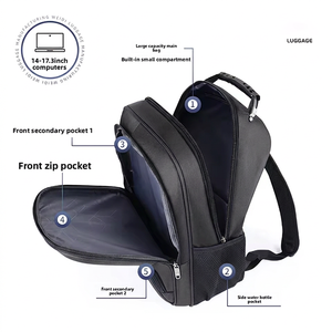 Sac à <span class=keywords><strong>dos</strong></span> unisexe imperméable en nylon avec doublure en maille, pour ordinateur portable, décontracté, universitaire, professionnel, pour les trajets quotidiens - Product Image 5