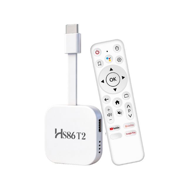 X88 Series HS86 T2 Android TV Dongle RK3518 Quad Core 2GB RAM 16GBRAM  Wifi6 100M LAN 4K Android 14 Support IPTV Playerr