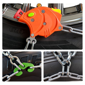 AKN 12mm 新型ダイヤモンド型合金鋼オートスノータイヤチェーン、効果的な除雪に - Product Image 3