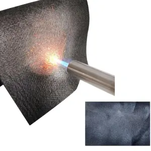 Couverture de soudage à haute température tissu ignifuge en <span class=keywords><strong>feutre</strong></span> de carbone ignifuge jusqu'à 1800F tissu ignifuge - Product Image 2