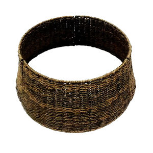 Jupe de sapin de Noël en osier artificiel pliable, panier de sapin pour la décoration des fêtes de Noël - Product Image 1