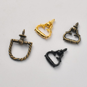 Mini Threaded Self Tapping Zinc Alloy Square Antique Bronze Drawer Handle Traditional Design Easy Installation - Product Image 2