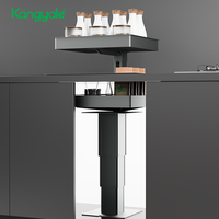 Armoire d'angle de cuisine Kangyale avec panier élévateur automatique pour épices et condiments