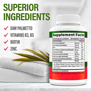 Cápsulas de Niacinamida y Biotina de Marca Privada OEM/ODM para Piel Grasa en Adultos, Suplemento Vitamínico para una Piel Naturalmente Limpia, Contra el Acné - Product Image 4