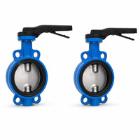 Vanne papillon à levier en fonte ductile de type Lug pour l'alimentation en eau et les conduites de protection incendie