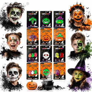Pintura Facial y Corporal Profesional Panwenbo para Cosplay, <span class=keywords><strong>Maquillaje</strong></span>, Pintura No Tóxica, Hipoalergénica y Segura para Halloween - Product Image 5