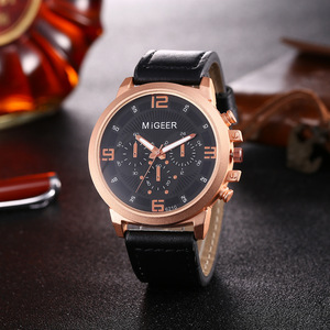 4 pièces/ensemble Boutique cadeau ensemble ceinture + grand cadran montre à Quartz + porte-clés + montre-bracelet stylo (veuillez contacter avant de passer commande) - Product Image 2