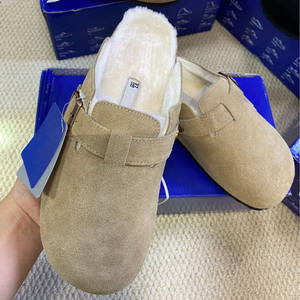 Zapatillas Tikio Unisex certificadas por Tuvcertified, cuero engrasado de ingeniería alemana, corcho/Lana, cama para pies, masaje ligero, cobertura completa, casa de verano - Product Image 6