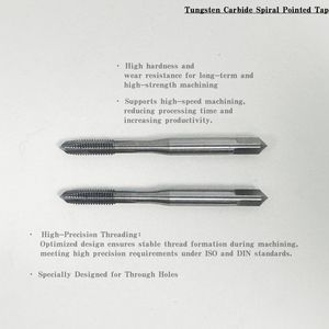 Rubinetto a spirale ad alta precisione in carburo solido per applicazioni di metalli duri e filettati - Product Image 4