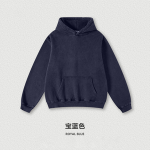 เสื้อฮู้ดไหมพรมตัวใหญ่พิเศษ ปี 2026 เสื้อสเวตเชิ้ตผ้าฝ้ายสีขาวทรงโอเวอร์ไซส์ แบบสวม ยูนิเซ็กส์ คอกลม ลำลอง สีพื้น สำหรับใส่ในฤดูใบไม้ร่วง - Product Image 5