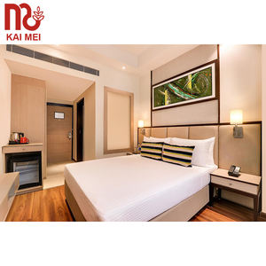 Mobilier de chambre à coucher en métal sur mesure cadre de lit hôtel auberge utiliser cinq étoiles prix des meubles d'hôtel - Product Image 1