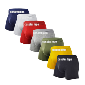 Caleçons et boxers respirants sans coutures en viscose pour hommes – <span class=keywords><strong>Sous</strong></span>-vêtements masculins à haute élasticité, séchage rapide, doux et confortables – Vente en gros directe usine - Product Image 2