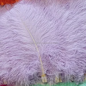 18/20" Carnival Festival Dyed Green Red Cream Large Ostrich Feather Fabric For Wedding Party Decoration 45-50cm