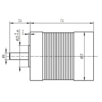 Motor Listrik DC Tanpa Sikat 24v, Motor Listrik Tanpa Sikat 24v 50w, Motor DC Tanpa Sikat 3000rpm