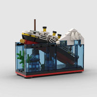 Blocs de construction Titanic en plastique, briques, briques, jouet, bricolage créatif, 3D, 247 pièces