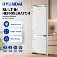 HYUNDAI Intelligent Keukenapparaat 274L Inbouwkoelkast Geïntegreerde Koelkast Vershoudkast 80L Vriesvak N/ST Klimaatklasse