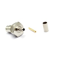 Adaptateur de connecteur à sertir coaxial RF femelle BNC-C-KY3 en cuivre étanche de haute qualité pour câble RG316 RG174