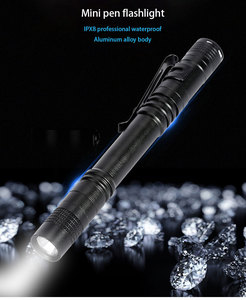 Nhà máy trực tiếp LED <span class=keywords><strong>Torch</strong></span> ánh sáng bút hình thiết kế với dễ dàng Grip tính năng chống thấm nước cho các chuyên gia - Product Image 5