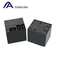 TONGLING 24V DC 250VAC Modul Relay Elektromagnetik Tipe Penyegelan untuk Pemasangan Inline PCB JQX-16F T91 40A 5Pin 5Way