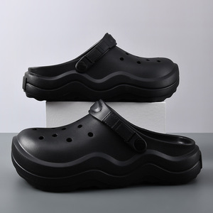 Guru Men's Platform <b>Clogs</b> Thick Sole 3.5Cm Height Increase EVA Outsole Breathable Non Slip Summer Beach Sandals - Product Image 2