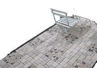 Azulejos de cubierta de hierba de piedra de pavimentación entrelazada para exteriores modernos, impermeables, bricolaje, Patio, balcón, jardín, suelo, azulejos de decoración