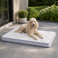 Lit de chien d'extérieur pour hôtel pour animaux avec matelas matelassé pour suites sur terrasse et salons ombragés