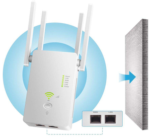 AC1200 <strong>Wireless</strong> 5G <strong>WiFi</strong> Extender Router AP Dual Band <strong>Repeater</strong> Booster <strong>Signal</strong> 802.11AC Long Range 1200Mbps Wi-Fi <strong>Access</strong> <strong>Point</strong> - Product Image 5