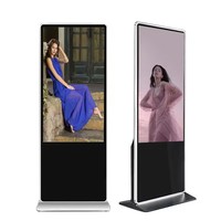 Pantalla Táctil Vertical de 55-65 Pulgadas para Publicidad en Interiores, Kiosco Digital con Pantalla LCD 4K, Gráficos Animados, Señalización Digital