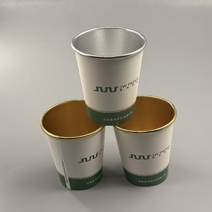 Gobelets en papier jetables de haute qualité, biodégradables, avec logo personnalisé, pour boissons chaudes et froides, café, thé - Product Image 2