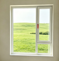 Ventana Abatible de Balcón de Doble Acristalamiento, Resistente al Viento y al Agua