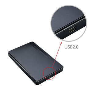 Caja de disco duro externa ShuoLe de 2.5 pulgadas para discos SATA HDD y SSD, caja de almacenamiento móvil USB 2.0 - Product Image 3