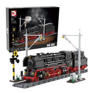 Bloques de construcción de tren de vapor creativo Deke, modelo 80016, escala <span class=keywords><strong>1</strong></span>:8, DIY educativo juguete de plástico, regalo de transporte perfecto - Product Image 6