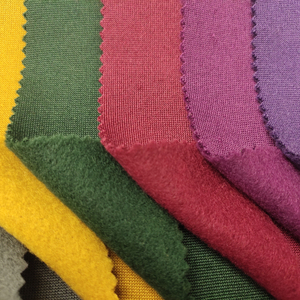 150D FDY + 100D Dty 240gsm Đồ Thể Thao Vải Polyester Nhuộm Lông Cừu Chải Một Bên Keqiao - Product Image 3