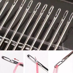 30Pcs Nhanh Chóng Tự Động Side Nhập Y Tế Sử Dụng Thép Không Gỉ May Kim Người Già Mù Thân Thiện Kim Khâu <span class=keywords><strong>Pins</strong></span> May - Product Image 5