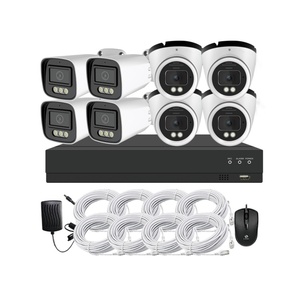 Sistema di telecamere di sicurezza 4K Ultra HD 8MP 4CH <span class=keywords><strong>8CH</strong></span> POE NVR bidirezionale Audio a colori per visione notturna CCTV Set di videocamere - Product Image 2