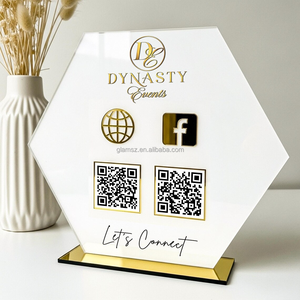 Expositor Acrílico con Código QR para Pagos en Redes Sociales, Logotipo 3D para Negocios en Instagram y <span class=keywords><strong>Facebook</strong></span> - Product Image 2